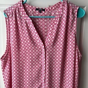 NYDJ Sleeveless Pintuck Blouse